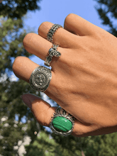 4-teiliger Vintage-Silberring für Herren